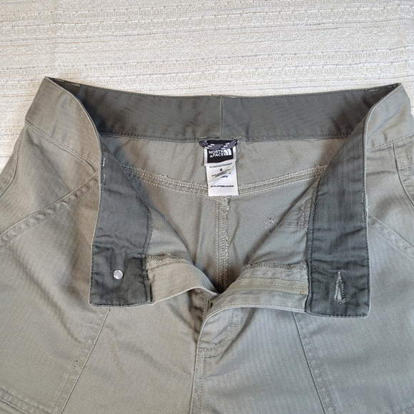 North Face Pants Wms 8 (31x31) Straight Leg Stretch Lightweight Cargo Hiking - Picture 4 of 14